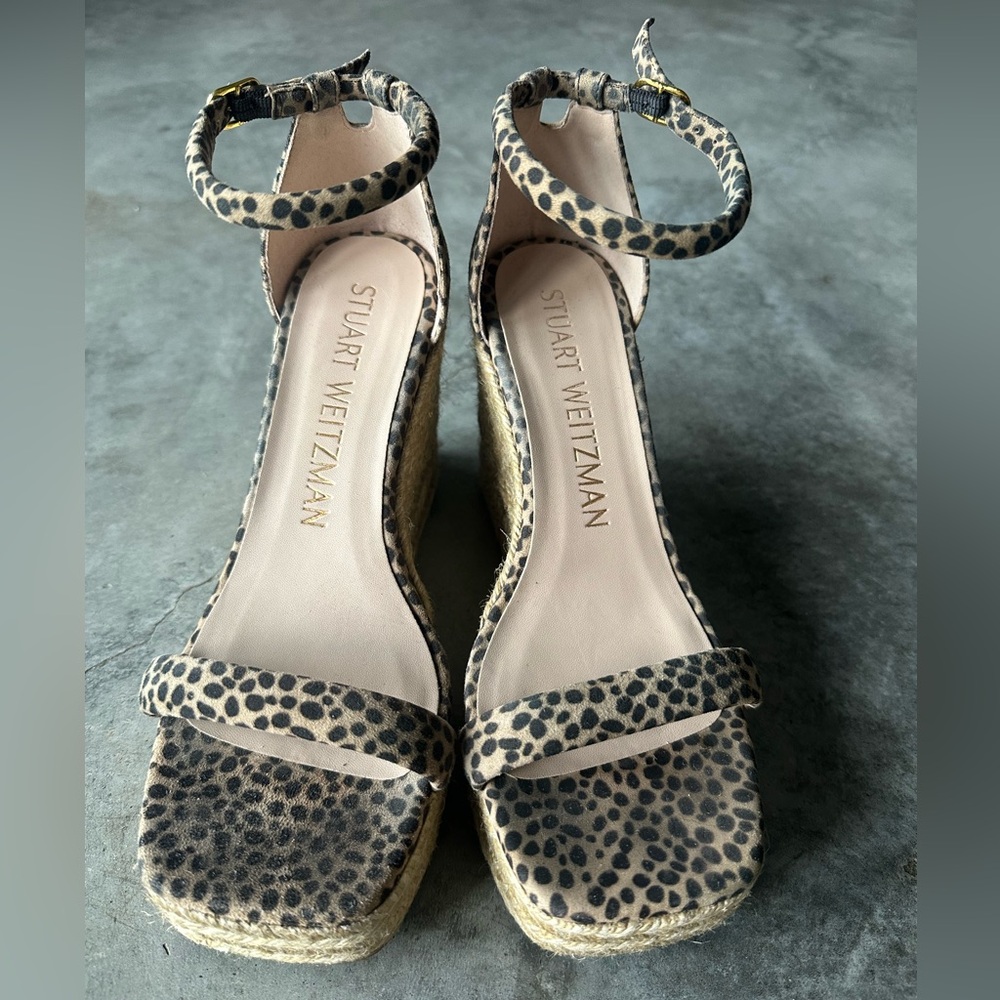 Stuart Weitzman Floria Wedge Sandals